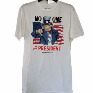 Reason brand clothing "NO ONE FOR PRESIDENT" tee